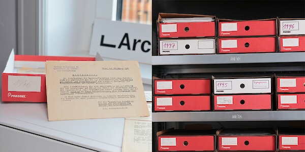 ÖGLA Schriftstücke aus dem Jahr 1946, Archivalien im LArchiv nach Jahr sortiert, Fotos: Rosner